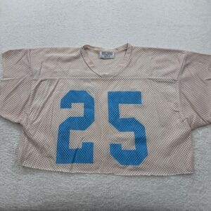 Dave Febbo Sporting Goods Jersey Top Crop Top Number 25 Blue Mens Frat